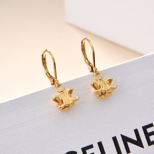 18K Celine Solitaire Earrings